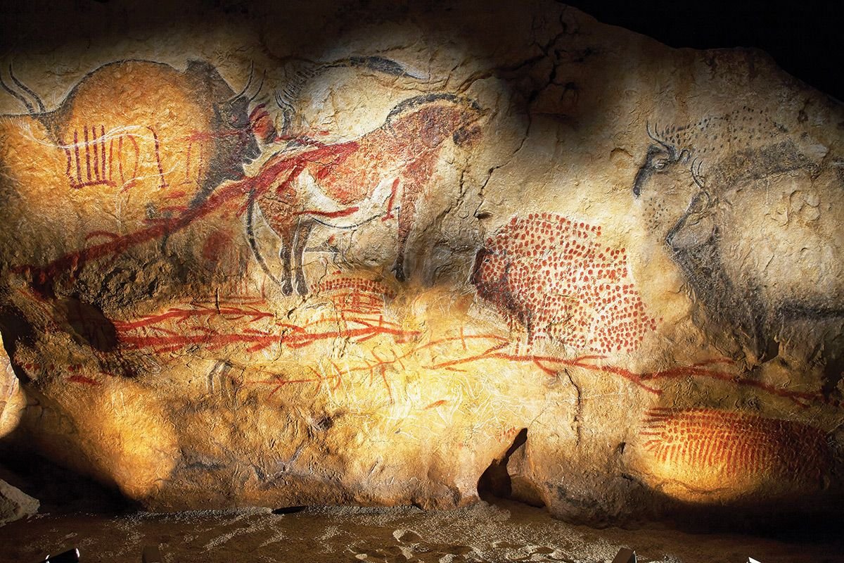 The history of architectural visualization , cave paintings